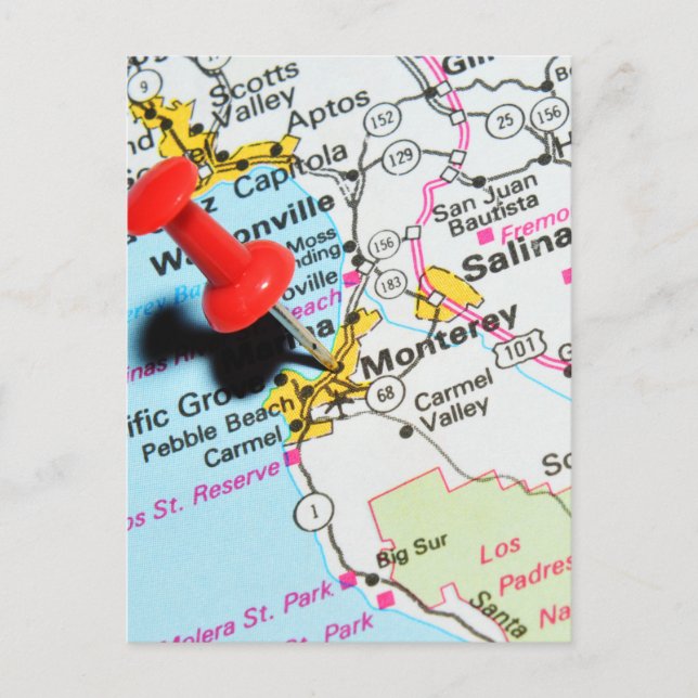 Monterey, Kalifornien Postkarte (Vorderseite)
