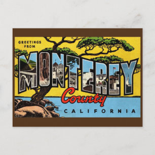 Monterey Kalifornien Vintage-Grußpostkarte Postkarte