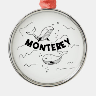 Monterey Kalifornien Wale Ornament Aus Metall