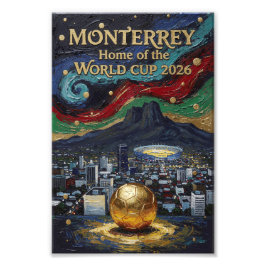 Monterrey Fußballkunst 2026 Stadion Stadt Design Fotodruck