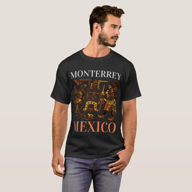 Monterrey Mexico Aztec Design, Men #3 T-Shirt (Vorne ganz)