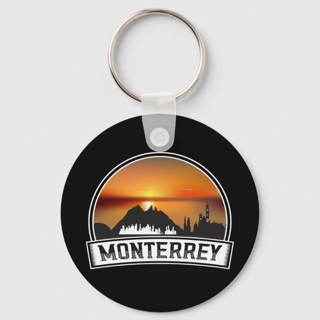 Monterrey Mexico Sunset Cityscape Schlüsselanhänger (Vorderseite)