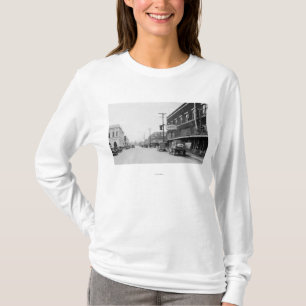 Montesano, WA Hauptstraßen-Stadtansicht-Fotografi T-Shirt