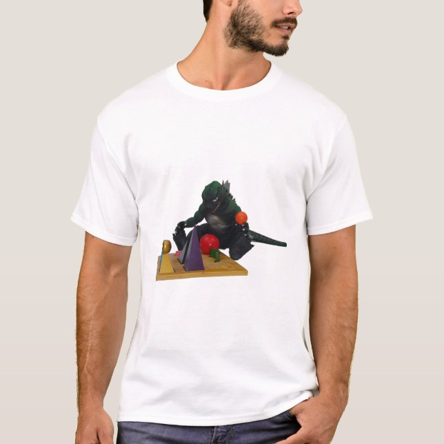 Montessaurus et T-shirt de solides de grammaire (Devant)