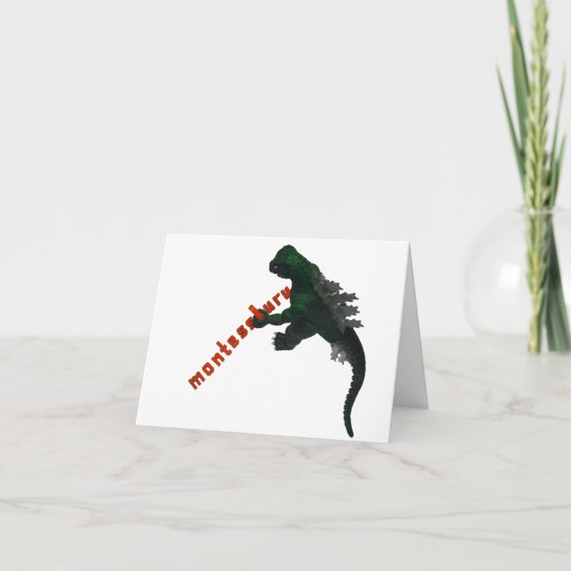 Montessaurus Zauber seinen Namen Note Card Karte (Vorderseite)