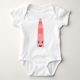 Montessori Babyrosa Turm Baby Strampler