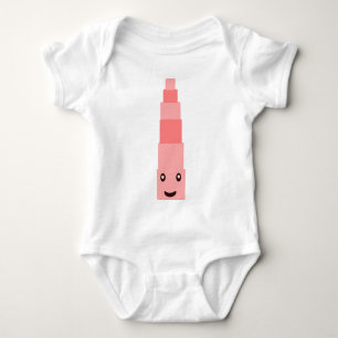 Montessori Babyrosa Turm Baby Strampler