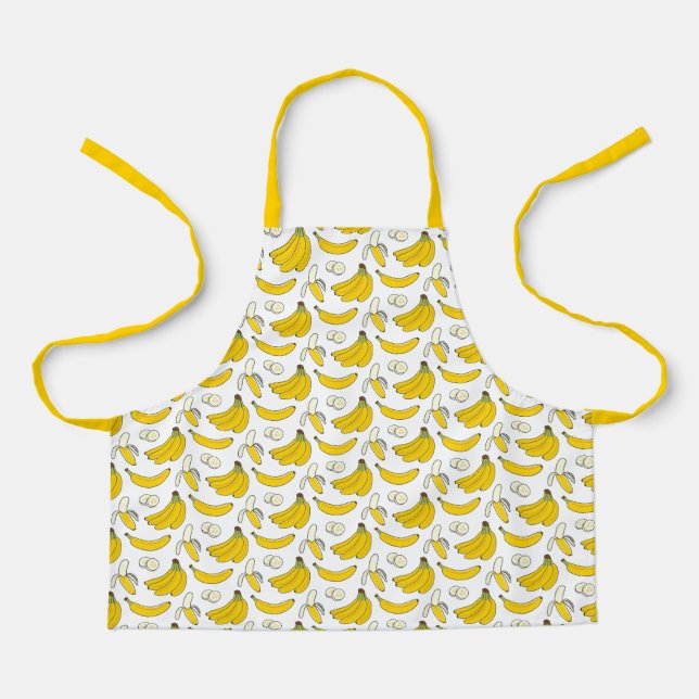 Montessori Banana Food Prep Schürze für Kinder (Vorderseite)