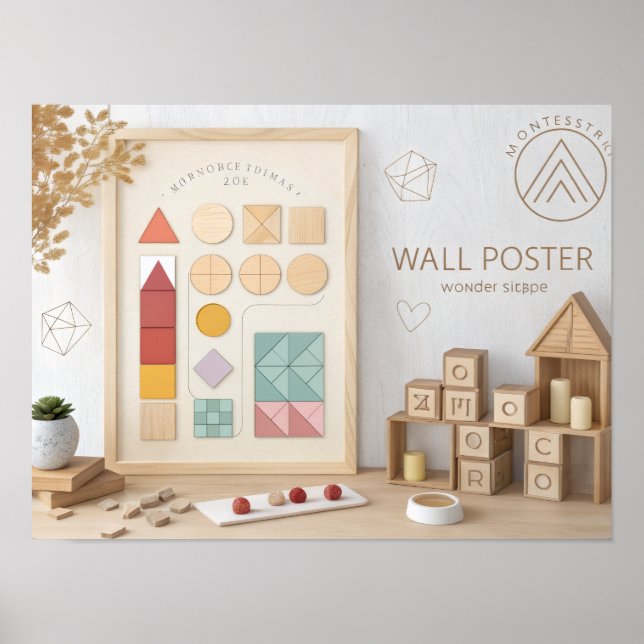 Montessori Cognitive Development Poster  (Devant)