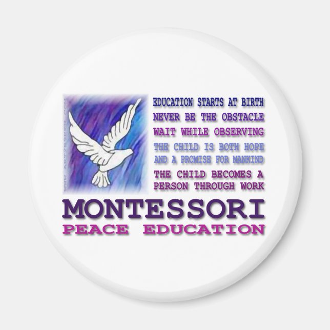 Montessori Dove Magnet (Vorne)