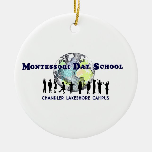Montessori Externats-Krämer-Lakeshore Verzierung Keramik Ornament (Vorne)