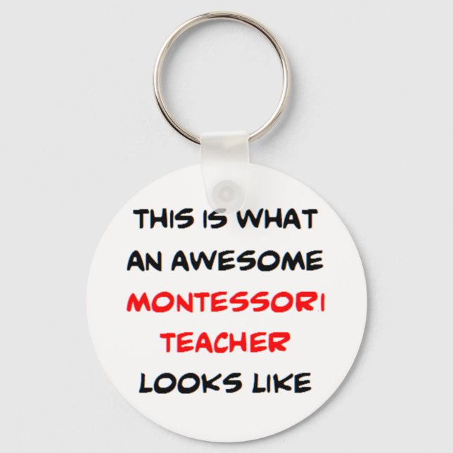 Montessori-Lehrer, phantastisch Schlüsselanhänger (Vorderseite)