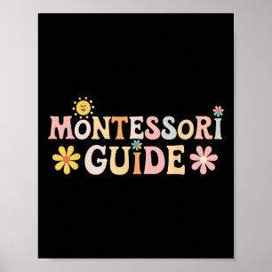 Montessori-Leitfaden Zurück zur Schule Erster Schu Poster