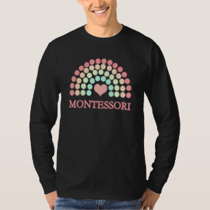 Montessori School Regenbogen für Mamas Vater Lehre T-Shirt