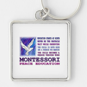 Montessori Taube Schlüsselanhänger
