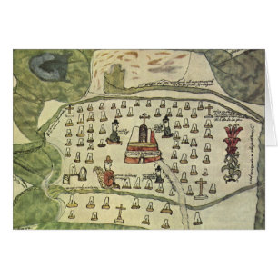 Monteumas Aztekenreich, Antike Weltkarte, 1577