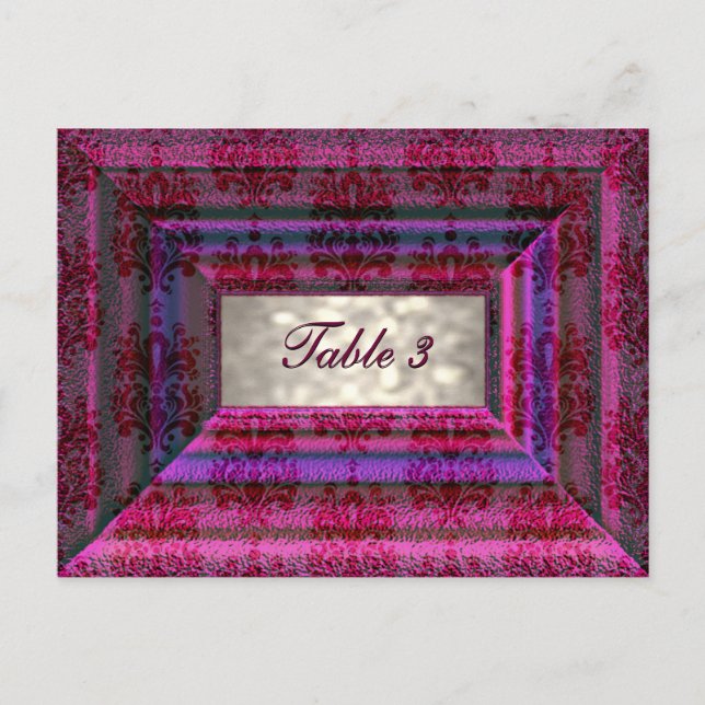 Monteuxe Tischnummer Card (Vorderseite)