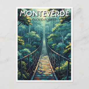 Monteverde-Nebelwald Costa Rica Reise Postkarte