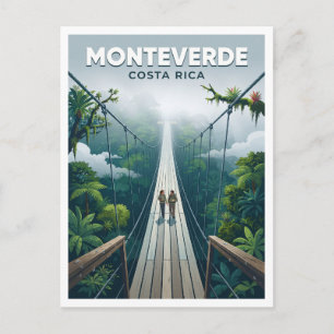 Monteverde Wolkenwald Hängebrücken Geschenk Postkarte
