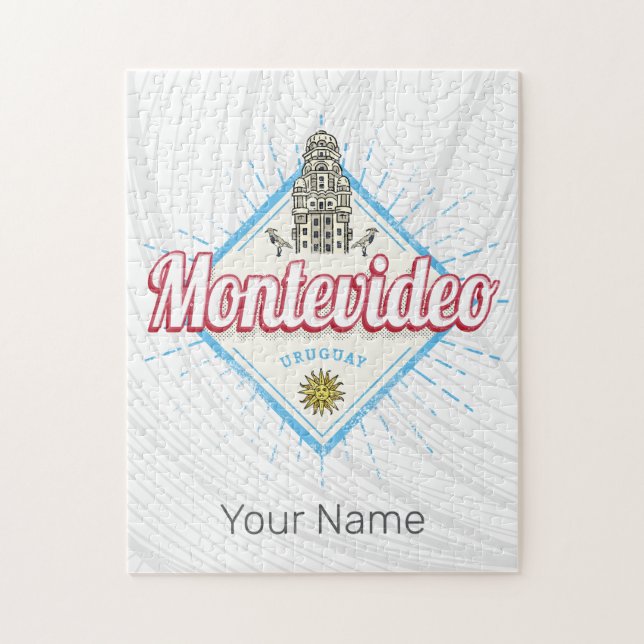 Montevideo City Uruguay Palacio Salvo Souvenir (Vertikal)