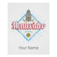 Montevideo City Uruguay Palacio Salvo Souvenir