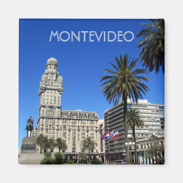 Montevideo unabhändencia Platz Magnet (Vorne)