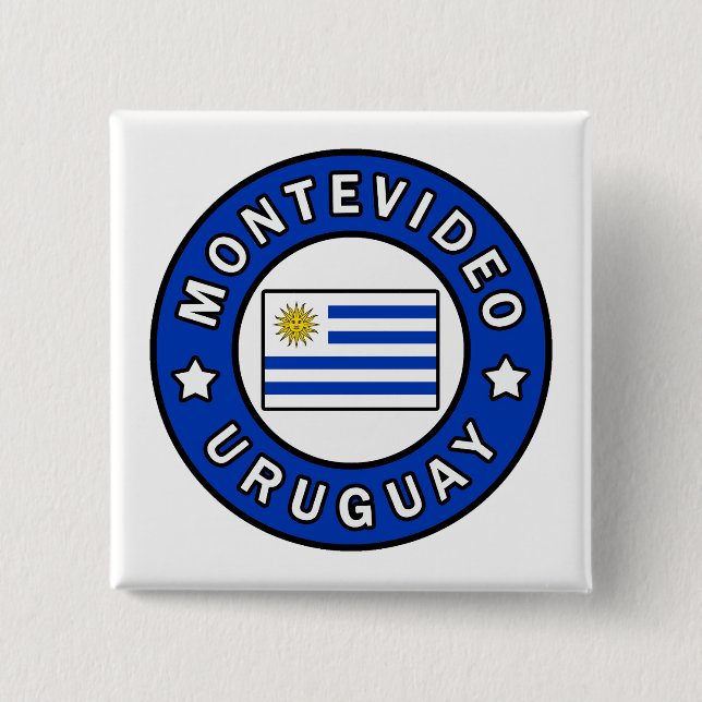 Montevideo Uruguay Button (Vorderseite)