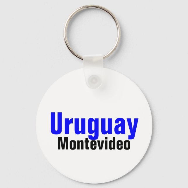 Montevideo, Uruguay Custom Collection Schlüsselanhänger (Vorderseite)