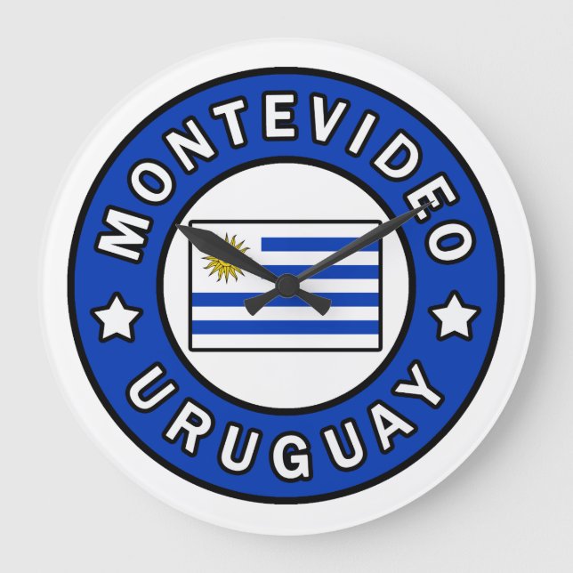 Montevideo Uruguay Große Wanduhr (Vorderseite)