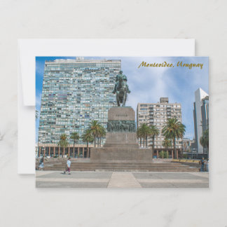 Montevideo, Uruguay, Plaza Independencia Postkarte