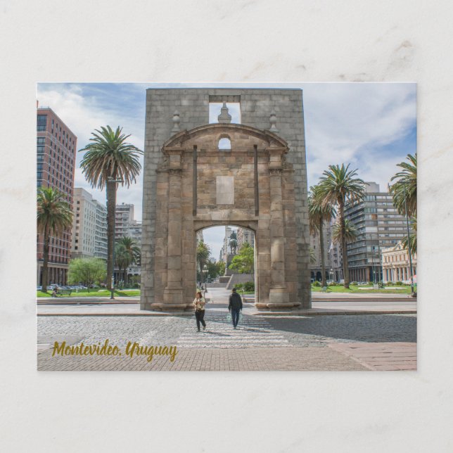 Montevideo, Uruguay, Puerta de la Ciudadela Postkarte (Vorderseite)