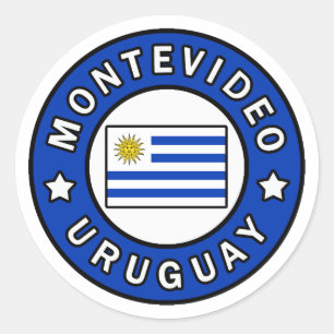 Montevideo Uruguay Runder Aufkleber
