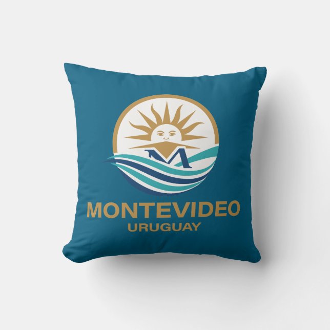 Montevideo Uruguay South America Kissen (Vorderseite)
