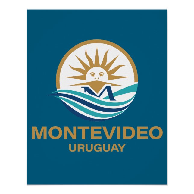 Montevideo Uruguay South America Poster (Vorderseite)
