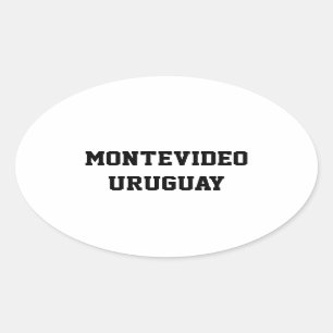 Montevideo Uruguay stickers oval