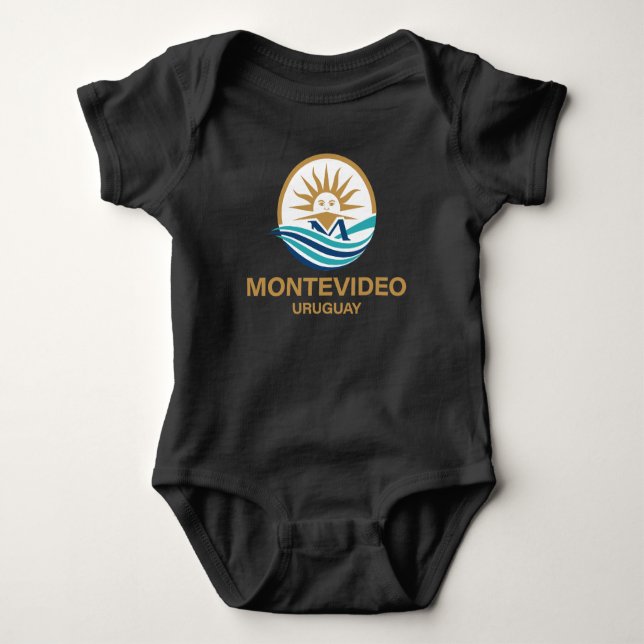 Montevideo Uruguay Südamerika Baby Strampler (Vorderseite)