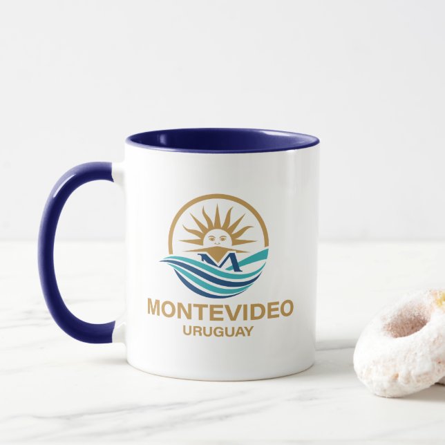 Montevideo Uruguay Südamerika Tasse (Mit Donut)