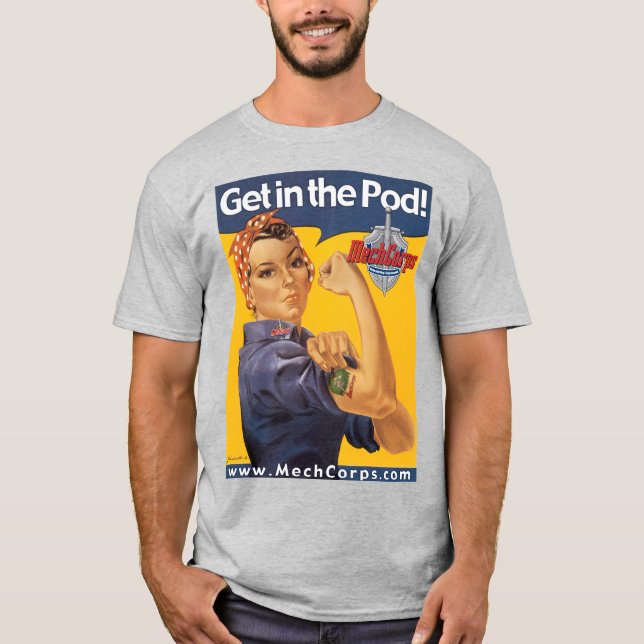 Montez Dans Les Pods Rosie Basic Dark T-Shirt (Devant)