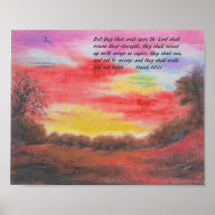 Montez en forme d'aigle Sunrisev Poster