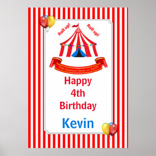 Montez ! Montez ! Poster d'anniversaire du cirque 