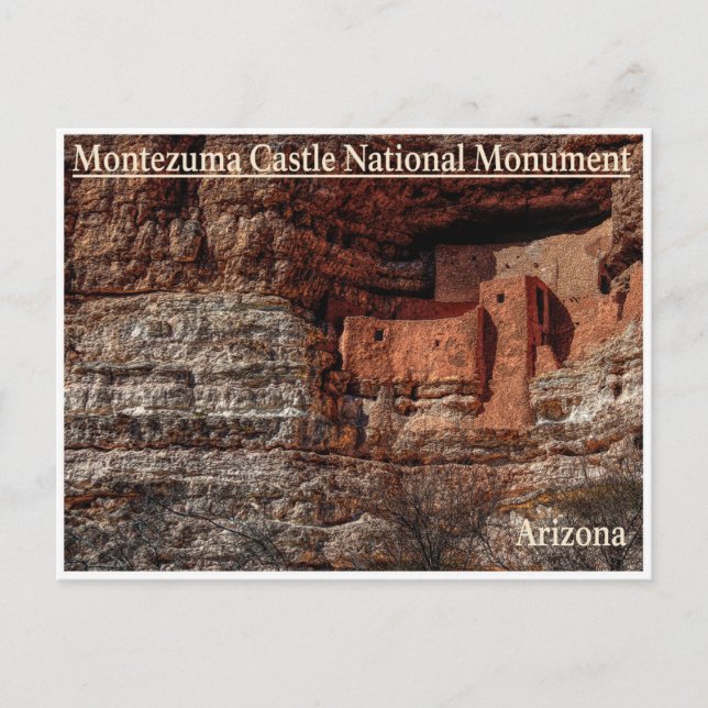 Montezuma Burg Nationaldenkmal (Landschaft) Postkarte (Vorderseite)