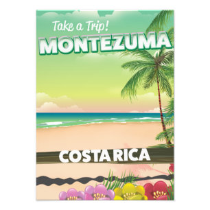 Montezuma Costa Rica Strandposter Fotodruck
