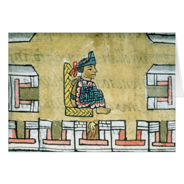 Montezuma II, vom 'florentinischen Codex (Vorderseite (Horizontal))