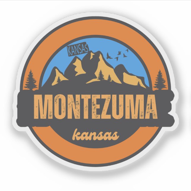Montezuma, Kansas Aufkleber (Vorderseite)