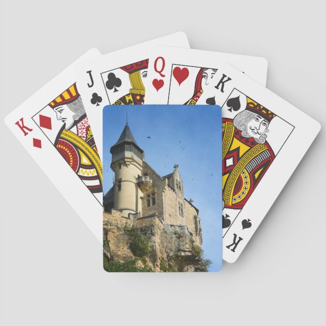Montfort Schloss, Dordogne, Frankreich Spielkarten (Rückseite)