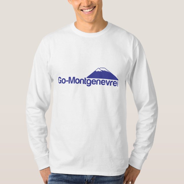 Montgenevre gehen langes Hülsen-T-Shirt T-Shirt (Vorderseite)