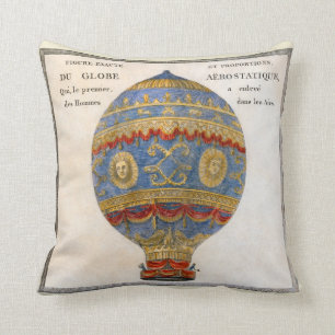 Montgolfier Bruder-Heißluft-Ballon Kissen