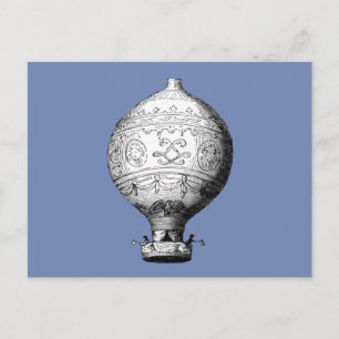 Montgolfier Vintage-Heißluftballon Postkarte