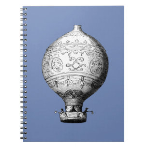 Montgolfier Vintager Heißluftballon Notizblock