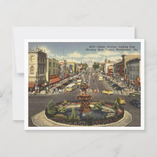 Montgomery AL Dexter Ave 1940er Jahre Postkarte